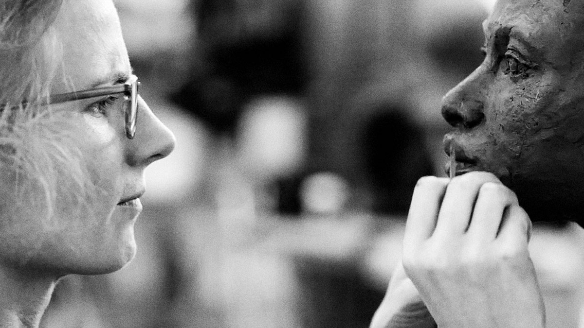 Marianne Parry at work in the studio